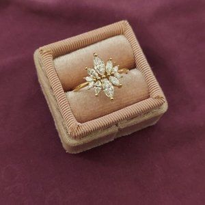 Marquise Diamond cluster Ring